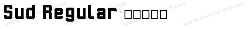 Sud Regular字体转换